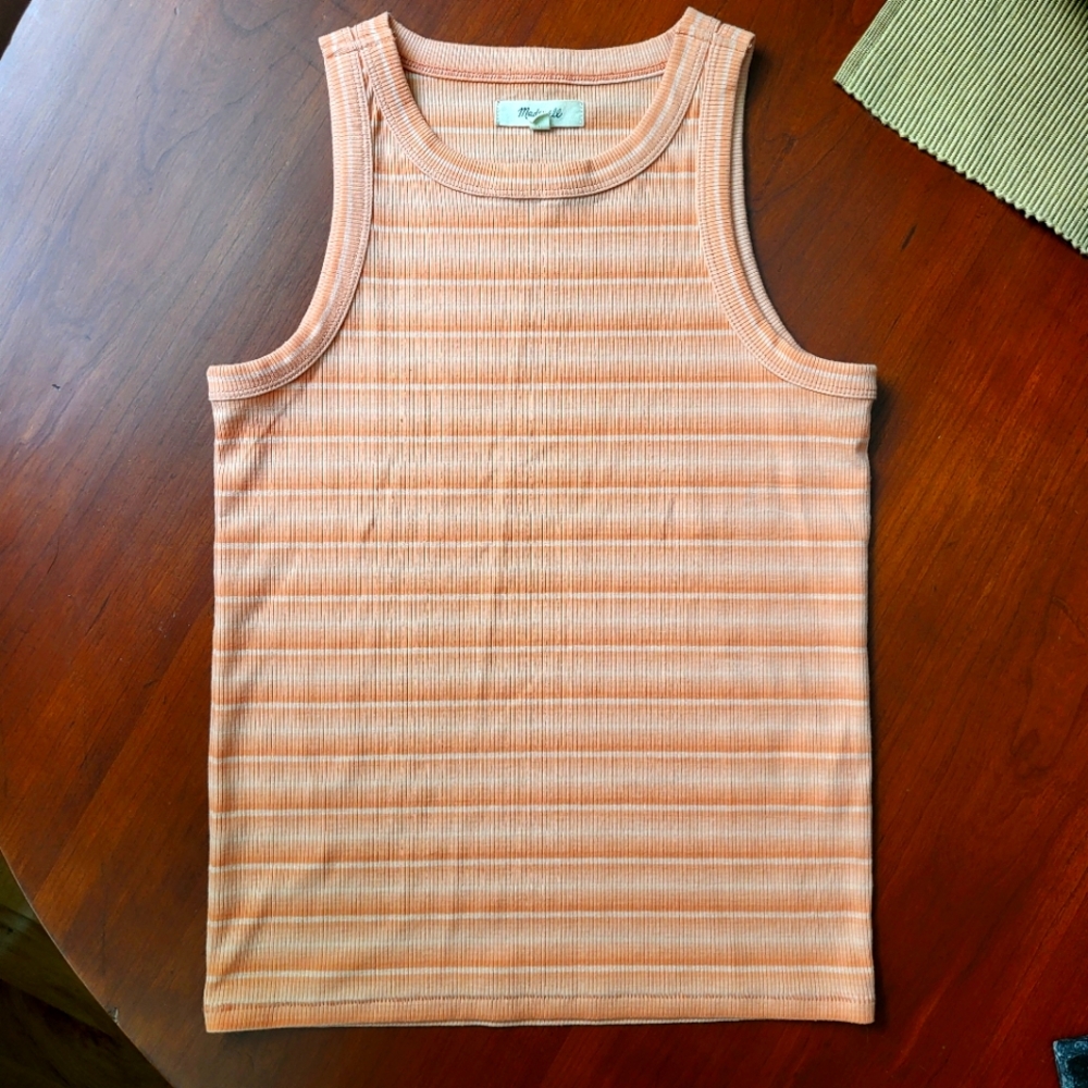 Madewell Ribbed Westville Striped Tank Top